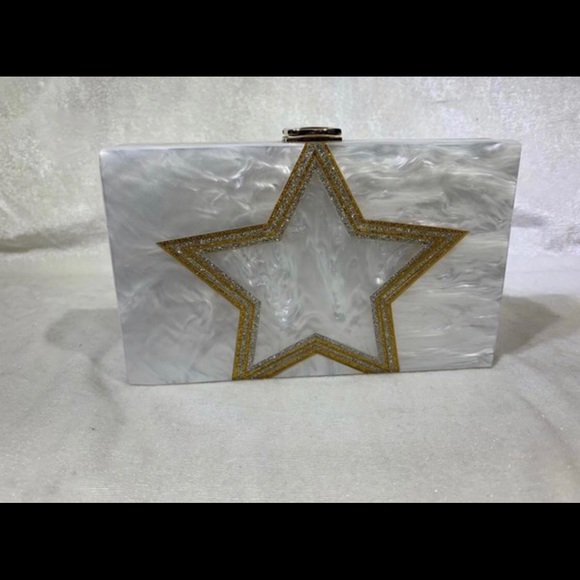 Handbags - Star Acrylic Clutch